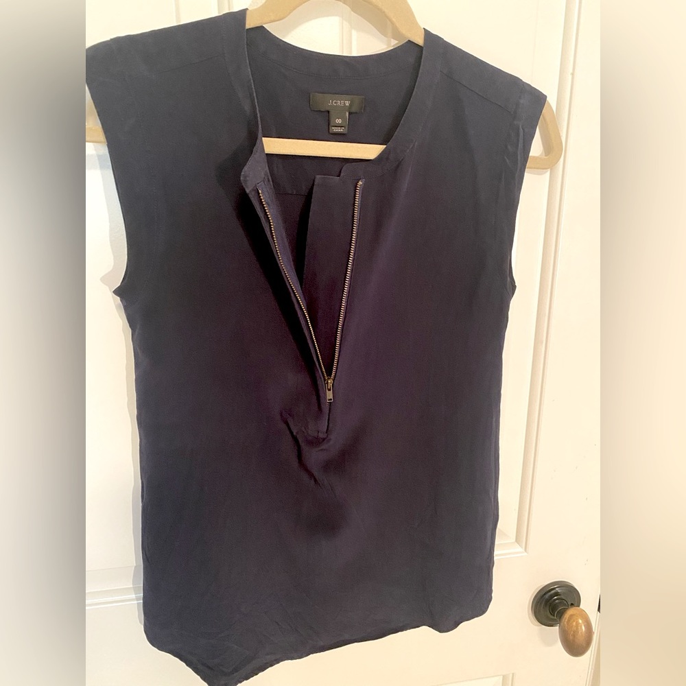 Jcrew silk shell. Women’s size 00.